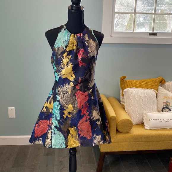 DO+BE Dresses & Skirts - DO+BE Halter Multi-Color Cocktail Dress